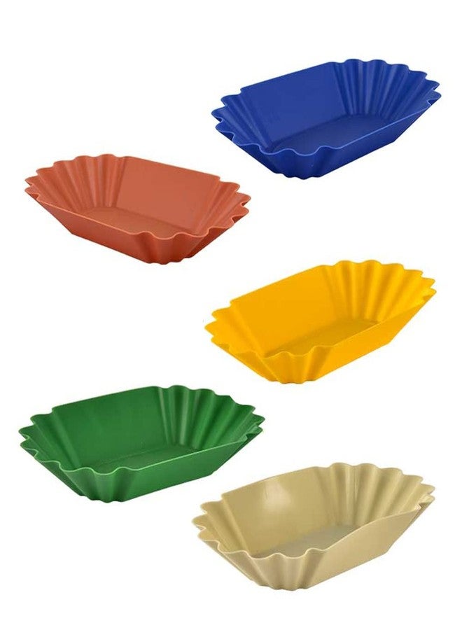 CAFEMASY Coffee Beans Cupping Sample Tray - CAFEMASY 5 Pack Sample Display Tray for Roasted and Green Coffee Beans(5 Pack - Mixed Color) - Image 1