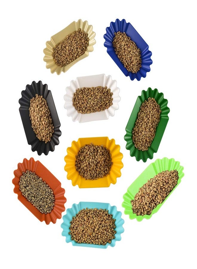 CAFEMASY Coffee Beans Cupping Sample Tray - CAFEMASY 5 Pack Sample Display Tray for Roasted and Green Coffee Beans(5 Pack - Mixed Color) - Image 4