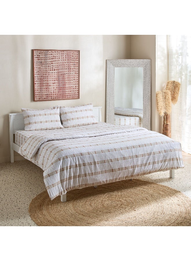 Home Box Malta Lattice Cotton Duvet Cover Set for Queen and King - Image 2