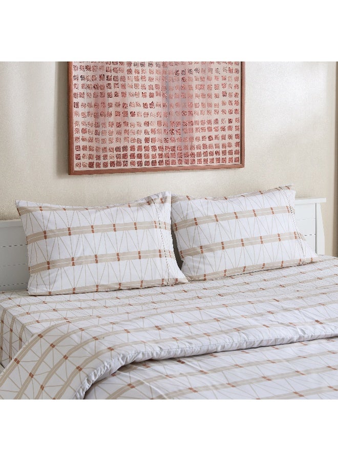 Home Box Malta Lattice Cotton Duvet Cover Set for Queen and King - Image 1