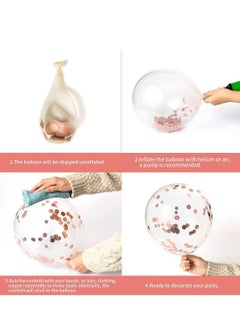 Brain Giggles Brain Giggles 50th Birthday Decoration Rose Gold Color Balloons Pack of 10 pc  - Image 3