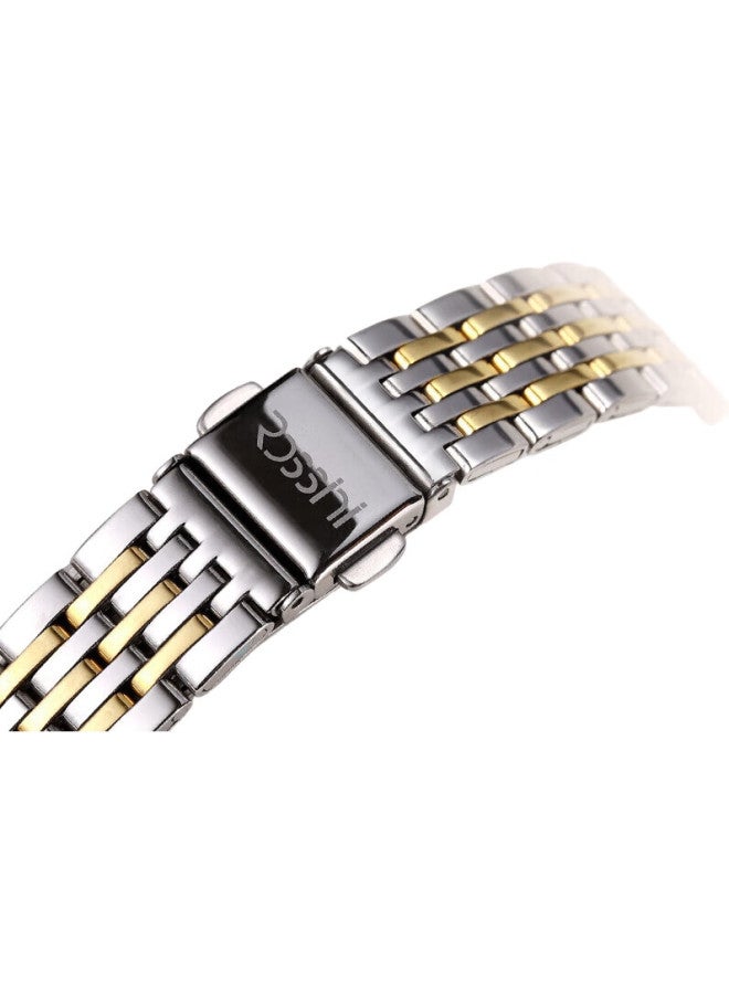 ROSSINI Women'S Quartz Watch With White Dial And Steel Strap, Birthday Gift For Girlfriend, Chinese Brand, Business Style, Elegant And Compact, 618574 - Image 3