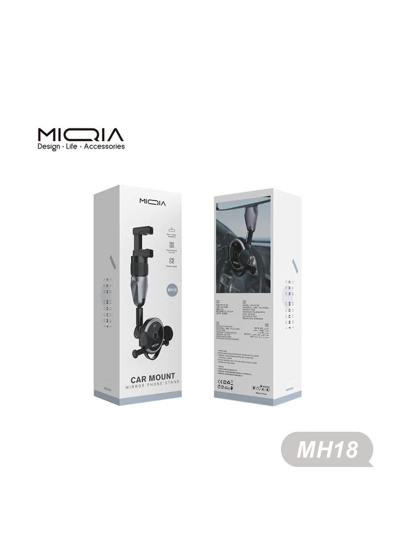 ميقيا حامل هاتف بمرآة الرؤية الخلفية للسيارة miqia MH18 - Image 5