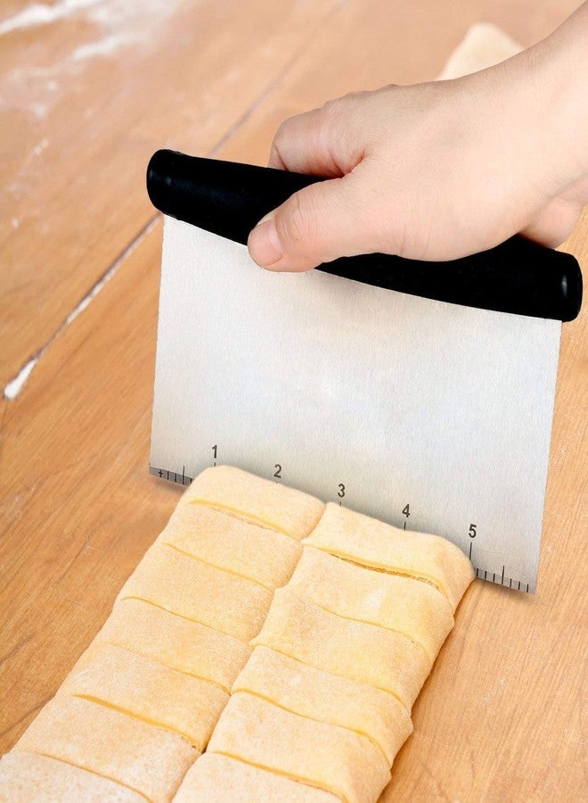 Grizzly Steel Dough Bench Scraper Cake Cutter, Chopper, Smoother Icing Fondant Cake Decorating Baking Tool - 114 Gram - Image 5