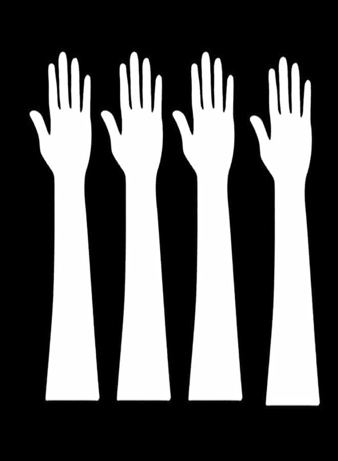 Shivraj Acrylic Hand Practice Model for Mehndi Design, Pack of 4, White - Image 1