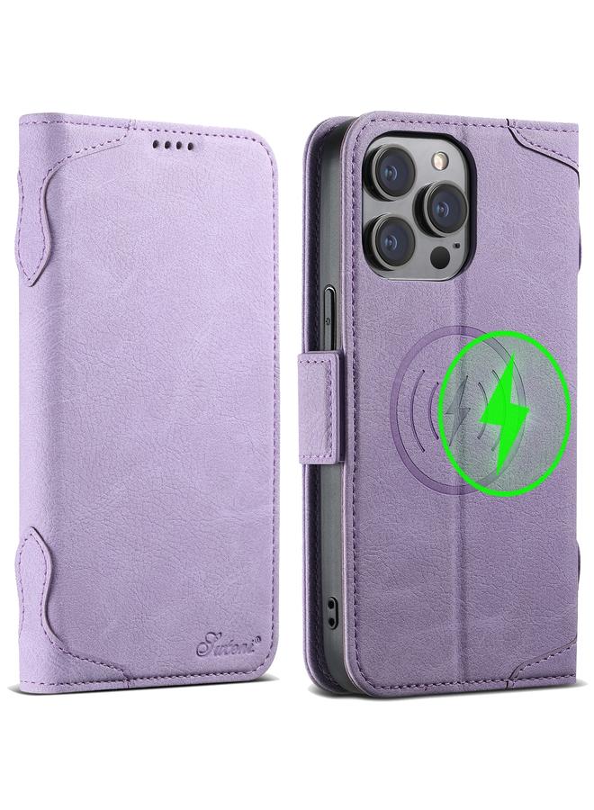 Suteni Case For iPhone 14 Pro SUTENI J07 Multifunctional Horizontal Flip Magsafe Leather Phone Case - Image 1
