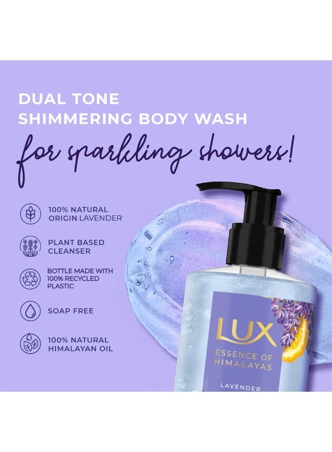 LUX Lavender & Vitamin C, Illuminating Body Wash, 400 ml, for Radiant and Detoxified Skin, with 100% Natural Origin Lavender & Himalayan Oil, Mild and Gentle, Plant Based Cleanser - Image 4