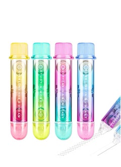 Excefore Correction Tape 2 in 1 Colorful Fluency Cute Quick Dry White Out Tape Pens Double-ended Pen Adhesive Tape Roller Runner Ledger  - Image 1