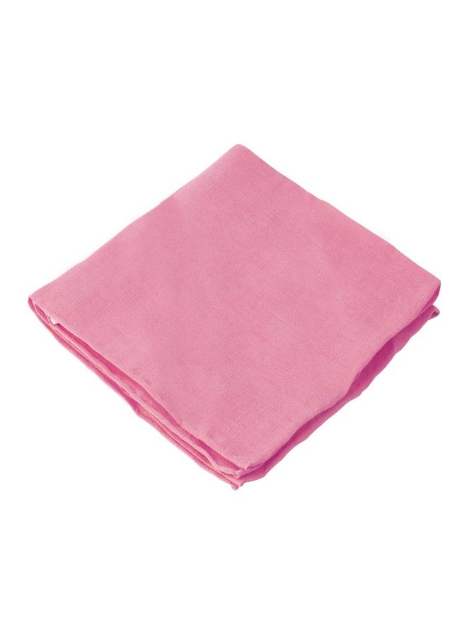 Jacob Alexander Linen Handrolled 15" x 15" Pocket Square Hanky - Light Pink - Image 4
