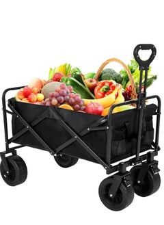 PENG GENERAL Collapsible Utility Wagon Cart Outdoor Garden Shopping Camping Cart  - Image 1