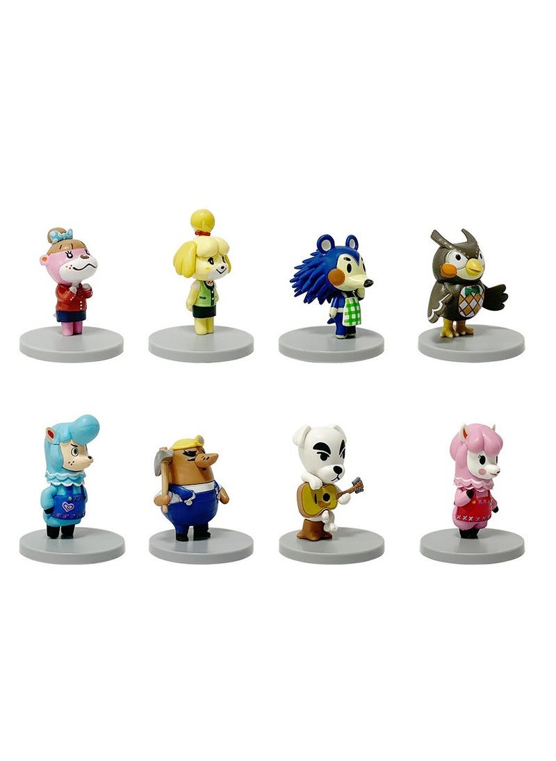 8 Animal Crossing figures Animal Crossing Jingjiang KK cake ornament doll game figure animation gift for fans and friends (6-7.5 cm) - Image 2