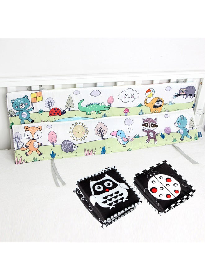 Ins Bedside Cloth Book Early Education Baby Tear Black And White 0-2 Years Old Can Be Tied To Bite 3 Months Baby Educational Toys-Color:Crab-Specifications:OPP Packaging  - Image 4