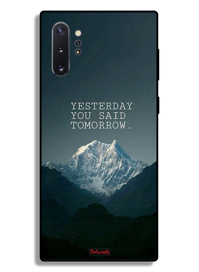 Tolwak Samsung Galaxy Note 10 Plus Protective Case Cover Yesterday You Said Tomorrow - Image 2