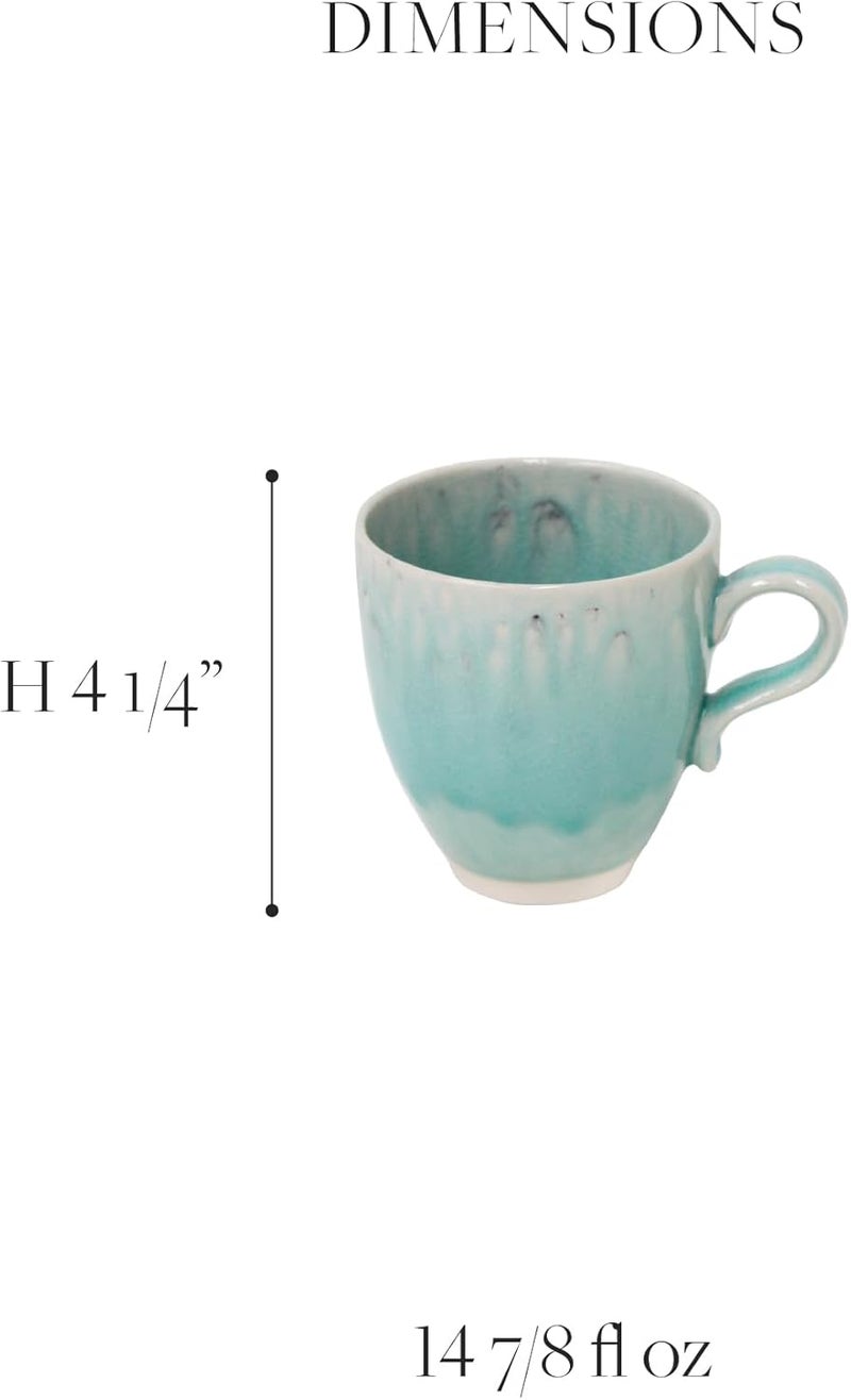 Costa Nova Ceramic Stoneware Mug  Madeira Collection Cream  Microwave  Dishwasher Safe Dinnerware  Food Safe Glazing  Restaurant Quality Tableware - Image 2
