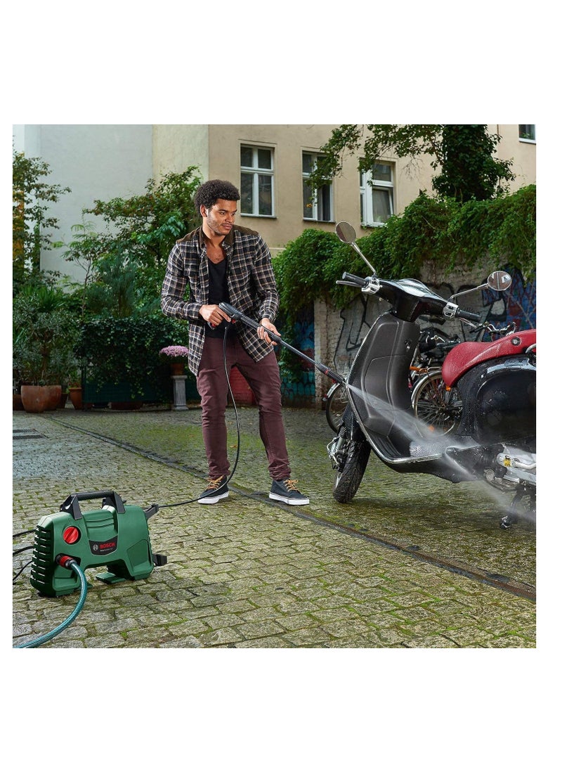 BOSCH EasyAquatak 100 High Pressure Washer with Long Lance, Compact Power Cleaner for Car, Patio & Garden; Quick-Connect Accessory, Detergent Nozzle, Lightweight for Home Outdoor Cleaning - Image 5