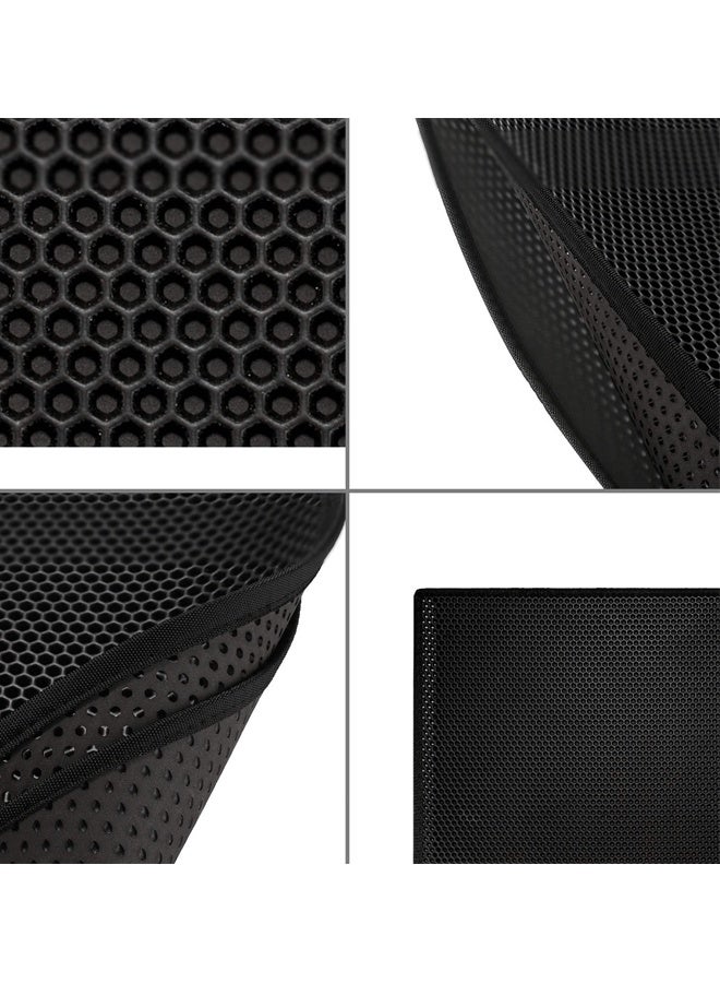 ريليو سجادة فضلات القطط مزدوجة الطبقات مقاومة للماء والبول، عبوة واحدة (أسود، 24 × 15 بوصة (عبوة من قطعة واحدة)) - Image 2