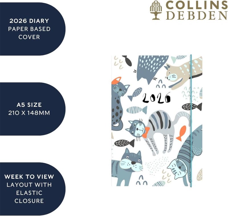 Collins - Maru - 2026 12 Month Calendar Year Planner, Week-To-View Diary, A5 Paper Cover - Dog (MR153.DG-26) - Image 5