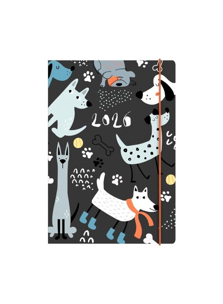 Collins - Maru - 2026 12 Month Calendar Year Planner, Week-To-View Diary, A5 Paper Cover - Dog (MR153.DG-26) - Image 2
