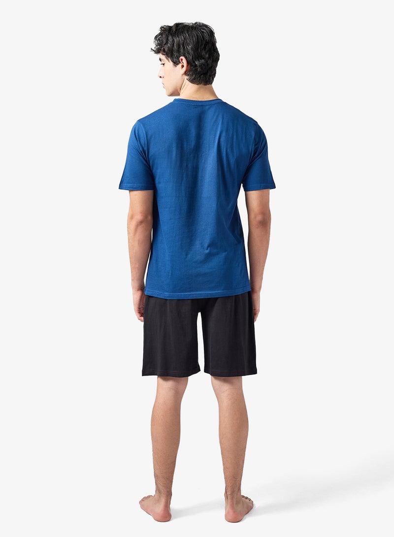 سفنتي فايف طقم بيجامة تي شيرت وشورت - Image 3