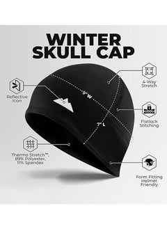 Golovejoy Warm Running Brimless Helmet with Lining Of Small Cloth Hat Helmet Liner Running Thermal Under Cycling Head Hat Ultimate Moisture Wicking Performance for Suitable For Brimless Caps Under Helmets  - Image 2