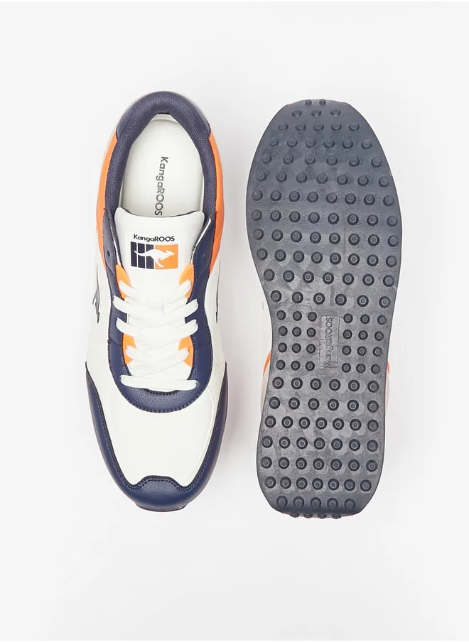 كانغاروس Mens Panelled Lace-Up Casual Sneakers