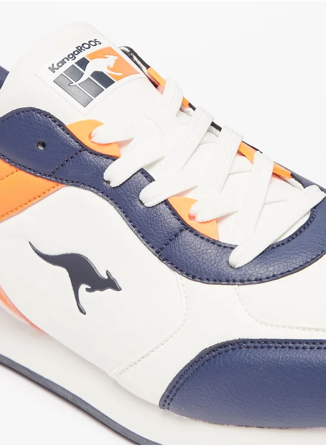 كانغاروس Mens Panelled Lace-Up Casual Sneakers