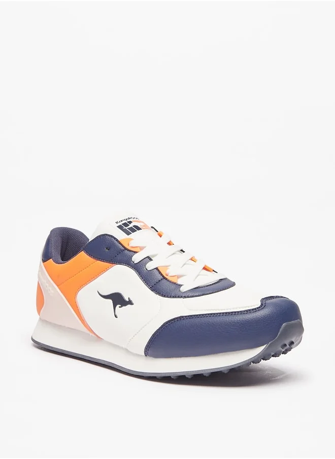 كانغاروس Mens Panelled Lace-Up Casual Sneakers