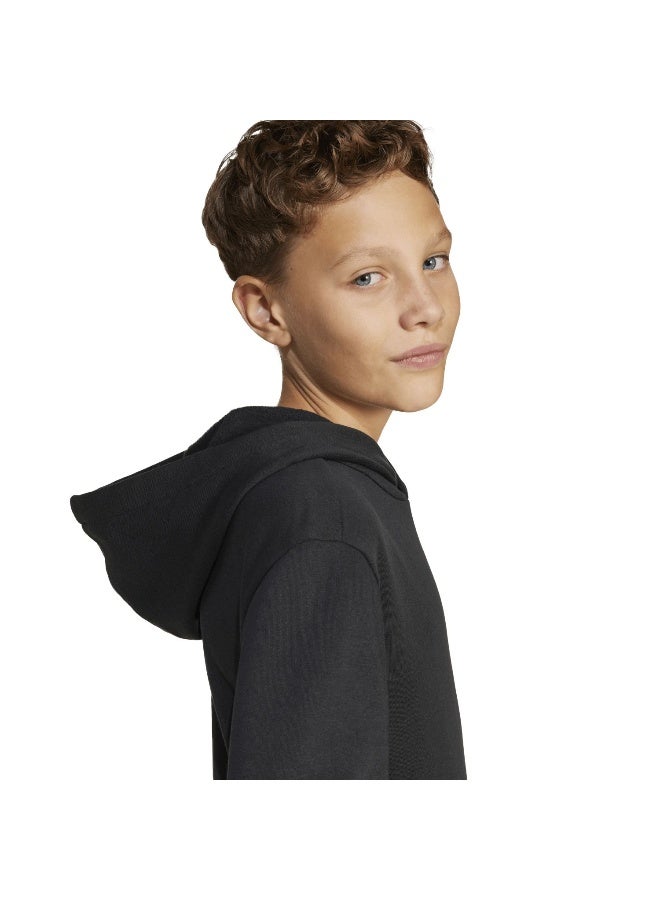 Adidas J Sl Fl Hd 225 Black Training Sweatshirts For Junior 7-8Y - Image 5