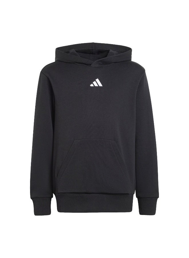 Adidas J Sl Fl Hd 225 Black Training Sweatshirts For Junior 7-8Y - Image 1