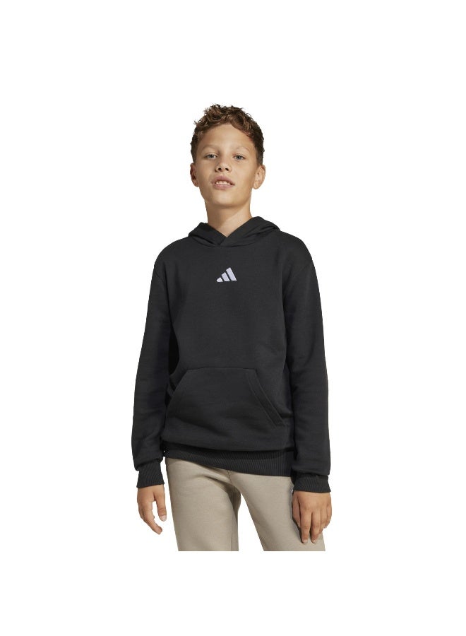Adidas J Sl Fl Hd 225 Black Training Sweatshirts For Junior 7-8Y - Image 2