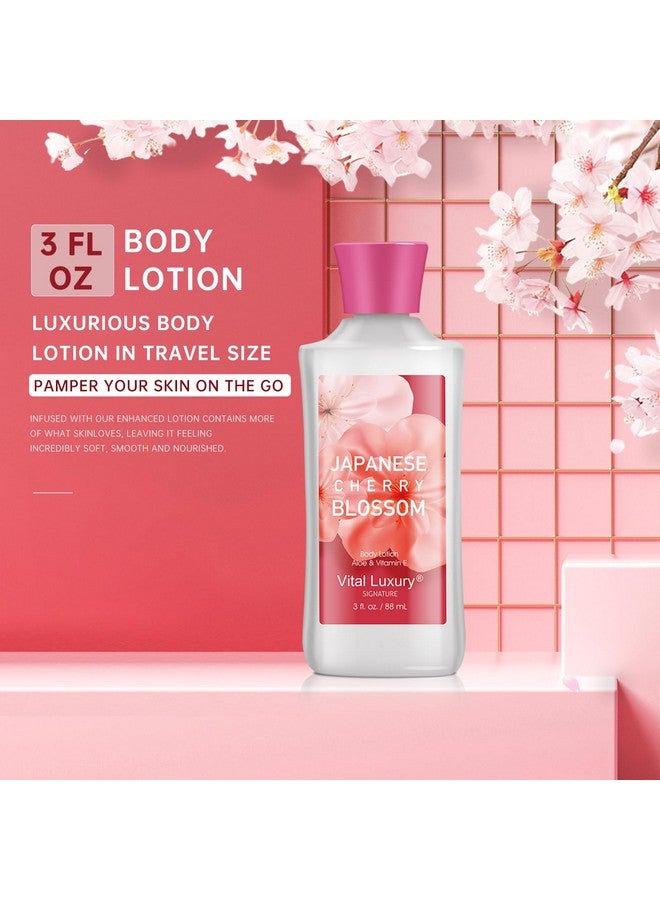 Vital Luxury Bath and Body Gift Set for Women & Girls, Japanese Cherry Blossom Spa Set With Natural Extracts-Shower Gel, Body Lotion, Body Mist, Body Care Travel Set for Birthday Mother's Valentine's Day Gifts - Image 3