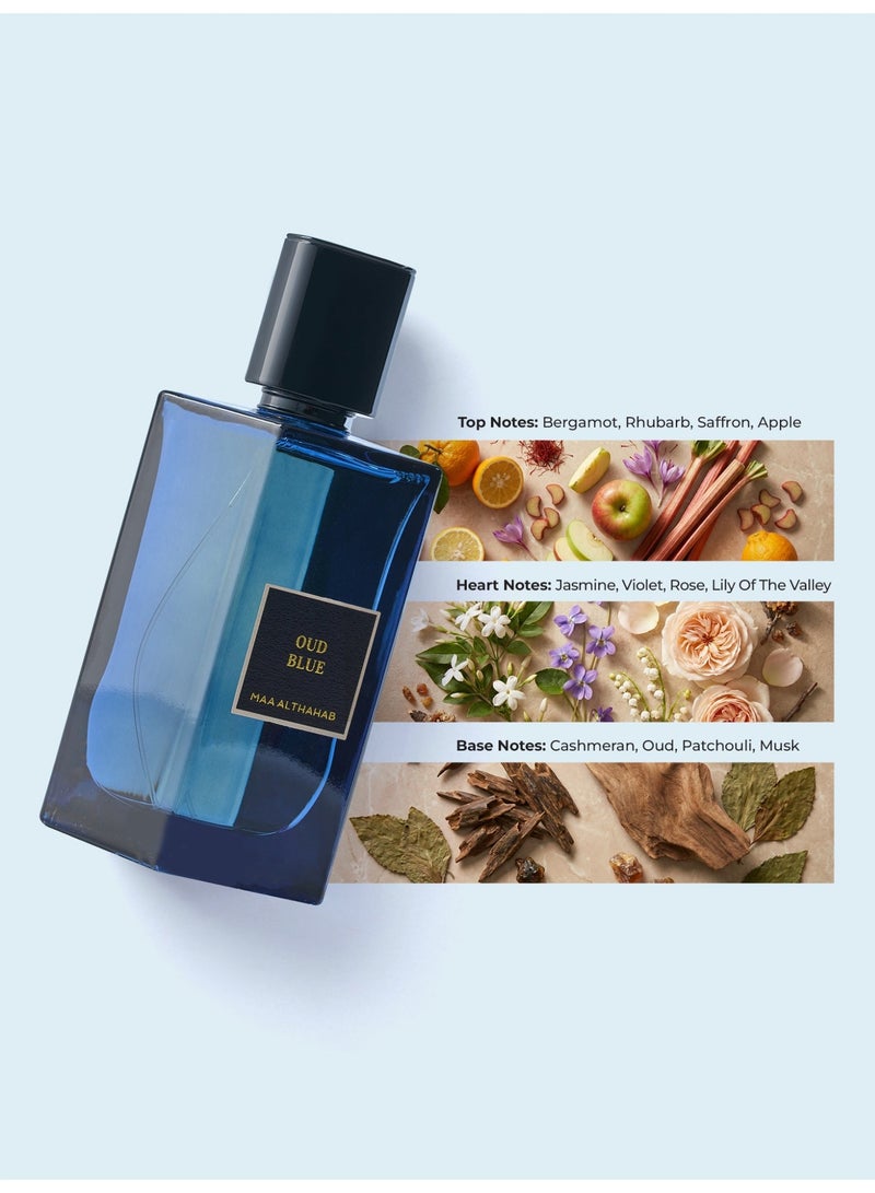 ماء الذهب | عود بلو | أو دو بارفان | عطر عودي خشبي فاخر ثابت يدوم طويلاً | 75 مل | للرجال والنساء الذين يبحثون عن العمق والأناقة - Image 3