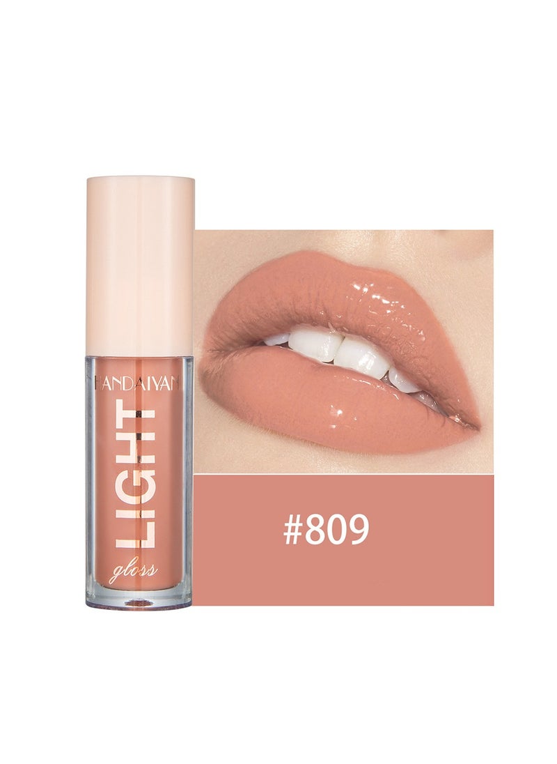 Handaiyan Lip Gloss Jelly Hydrating Moisturizing Long Lasting High Glossy Light Stain Super Shiny Balm Oil Tinted Treatment Lips Glow Glass Shine Makeup Color Bright Lifter Lip Care For Women Girls  - Image 1