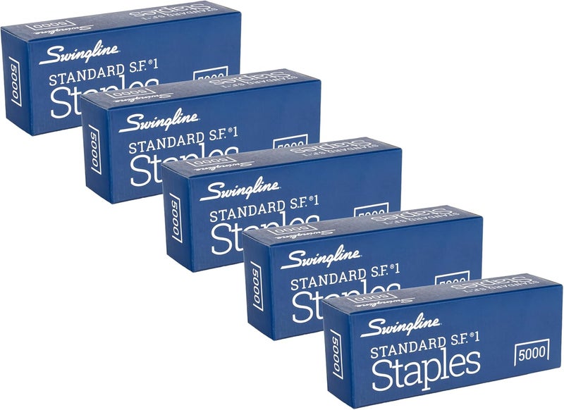 Swingline Staples, Standard, 1/4 inches Length, 210/Strip, 5000/Box, 5 Pack (35101) Field tested quality - Image 1