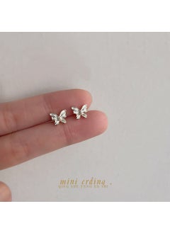 Mini Butterfly Zircon Studs Whimsical Daily Wear 3908 Mini Butterfly Stud Earrings
