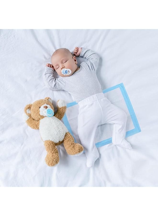 100 Pack Disposable Changing Pads Baby Disposable Underpads Waterproof Diaper Changing Pad Breathable Underpads Bed Table Protector Mat 17 Inches X 13 Inches - Image 4