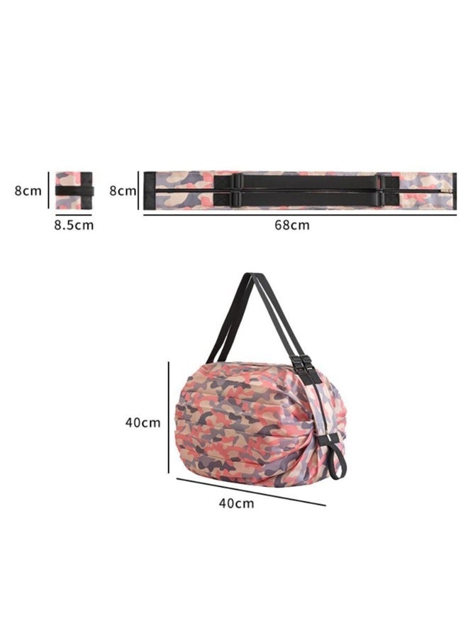 Shopping Bags Foldable Grocery Storage Tote Waterproof Oxford Cloth Duffle For Shopping  - Image 3
