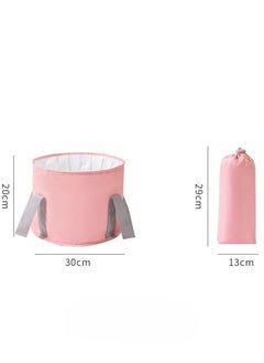 KHAJUL Portable Travel Foot Tub, Thickened Thermal Pink  - Image 2