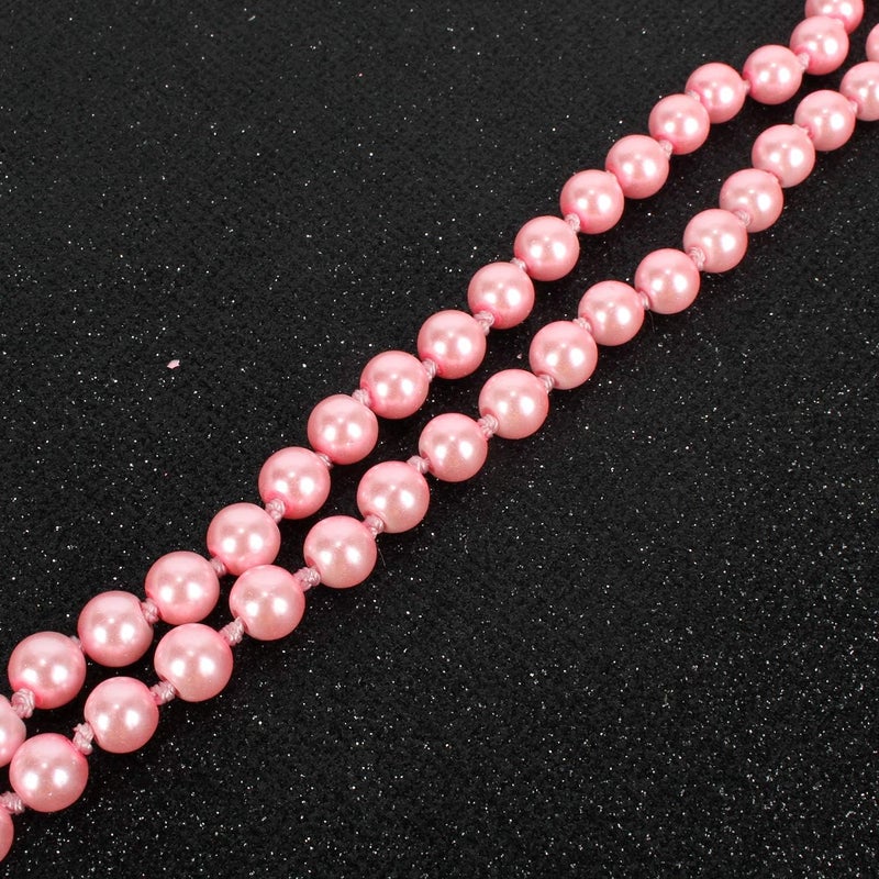 KOSMOS-LI Fashion Faux Pearls Pendants 1920s Beads Cluster Long Pearl Necklace for Costume Party Jewelry 55" - Image 4