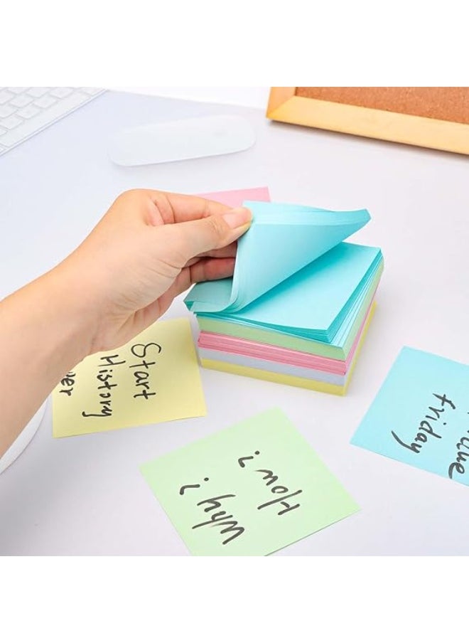 ماركة غير محددة Non-Stick Note Pads 500 Sheets Blank Colorful Paper Memo Pads Refill Reminder Notes for Taking Notes  - Image 3
