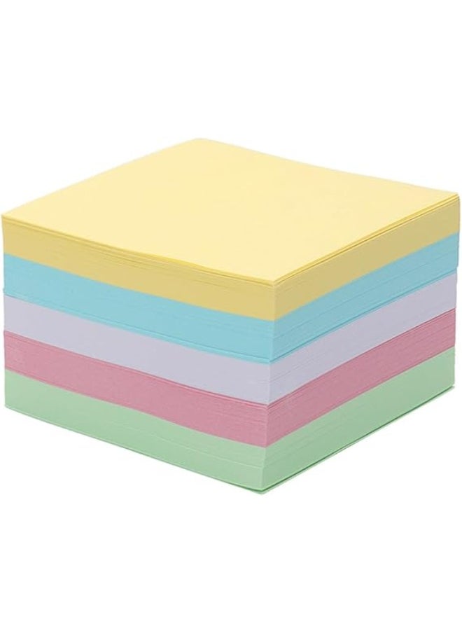 ماركة غير محددة Non-Stick Note Pads 500 Sheets Blank Colorful Paper Memo Pads Refill Reminder Notes for Taking Notes  - Image 2