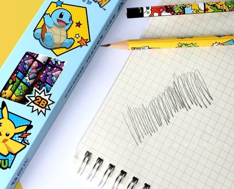 Pikachu Pencils with Eraser, 2B Triangular Pencils 12 Count (Blue) - Image 3