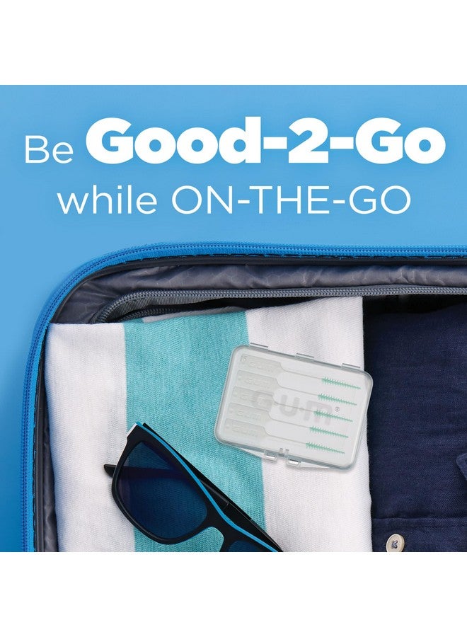 GUM Soft-Picks Original, Easy to Use Dental Picks for Teeth Cleaning and Gum Health, Disposable Interdental Brushes with Convenient Carry Case, Dentist Recommended Dental Picks, 50ct - Image 2