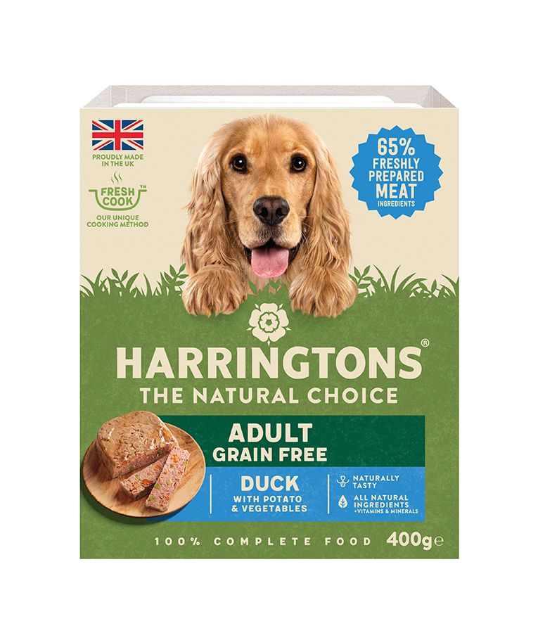 Harringtons Duck Grain Free Adult Wet Dog Food 400g - Image 1