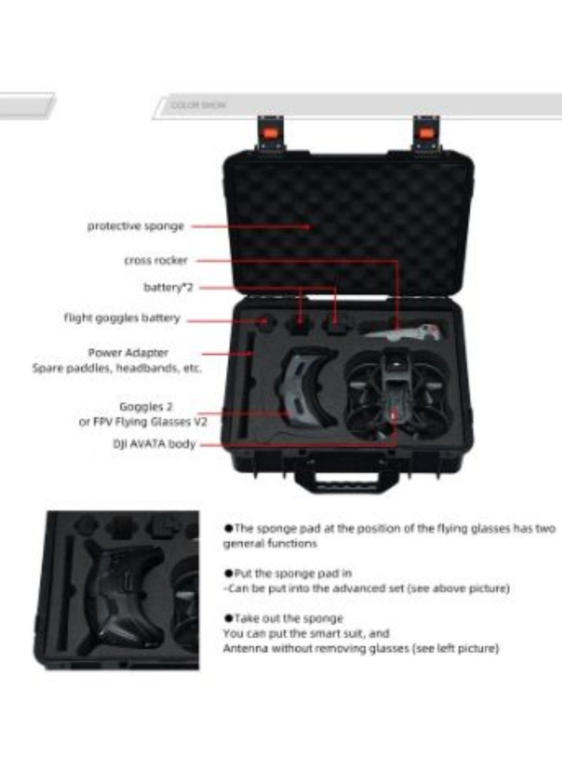 AROAQ Suitable For DJI Avata Box Suitcase Flight Glasses Portable Storage Bag Avata Case Box Accessories - Image 4