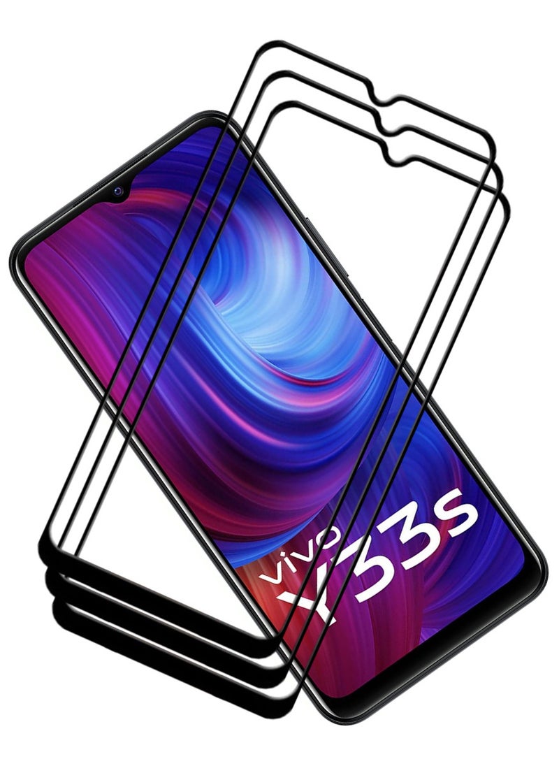ACLIX 3 Pieces Antistatic ESD Dustproof Premium Quality High Definition Tempered Glass Screen Protector Designed For vivo Y33s - Image 1