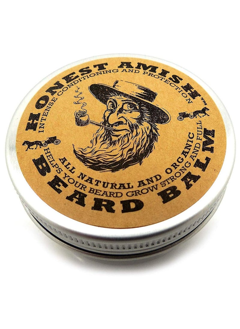 Honest Amish - Honest Amish Beard Balm Leave-in Conditioner - Made with only Natural and Organic Ingredients - 2 Ounce Tin - Image 1