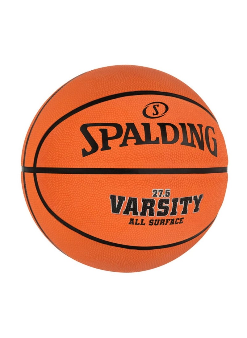 SPALDING All Surface High-Quality Outdoor Basketball Orange and Black 27.5 Inch  - Image 1