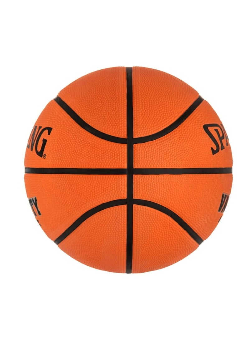 SPALDING All Surface High-Quality Outdoor Basketball Orange and Black 27.5 Inch  - Image 2