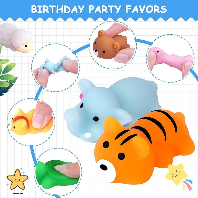 POKONBOY 30 Pcs Squishies Mochi Toys, Mini Kawaii Squishy Forest Animals Squeeze Stress Relief Toys Easter Basket Stuffers  Birthday for Kids - Image 4